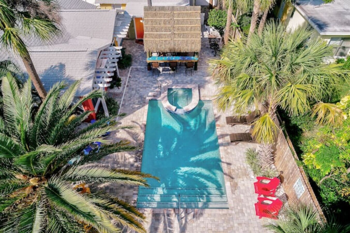 A heated pool
