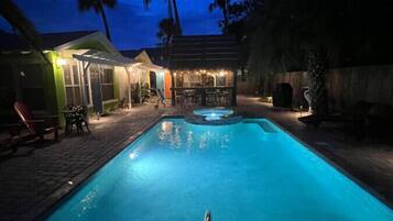 A heated pool