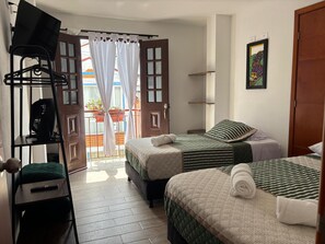 Hypo-allergenic bedding, pillow-top beds, iron/ironing board, free WiFi