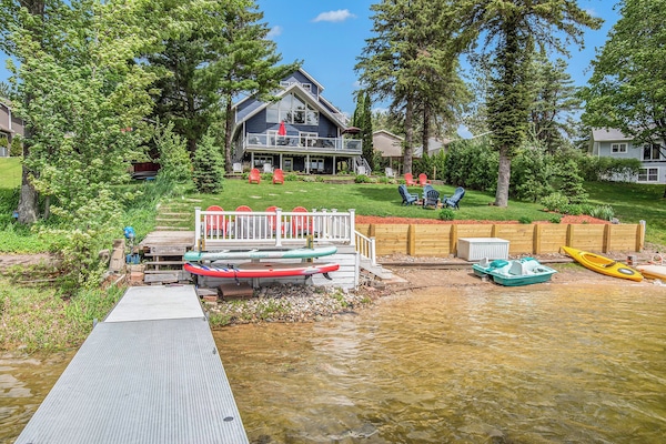 Expansive backyard overlooking the Big Lake