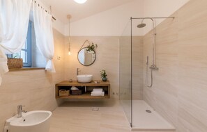 Shower, hair dryer
