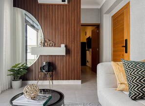 Leilighet, 1 soverom, tilgjengelighetstilpasset, røyk | Oppholdsområde