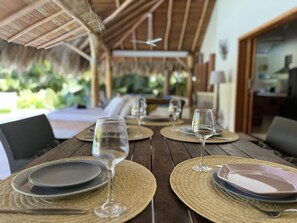 Villa, 3 Bedrooms, Smoking, Private Pool | Dining room - Las Terrenas - Caribbean Villa for 6 People - Exceptional Location (Las Terrenas)