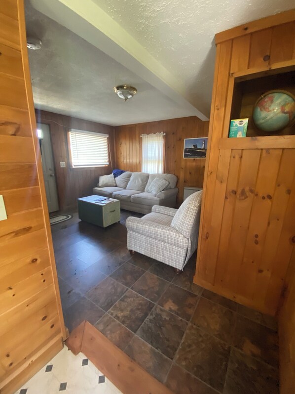 Smart TV, books - No bookings after 8/15/2024. Property sold. VRBO Thank you. (Searsmont)