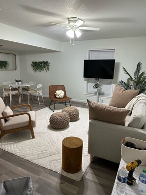 Living area - Minimalistic Arlington Duplex Close to Everything! (Arlington)