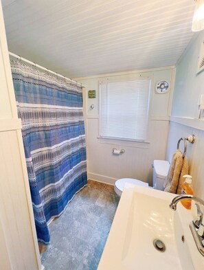 Dusche, Haartrockner, Toilettenpapier