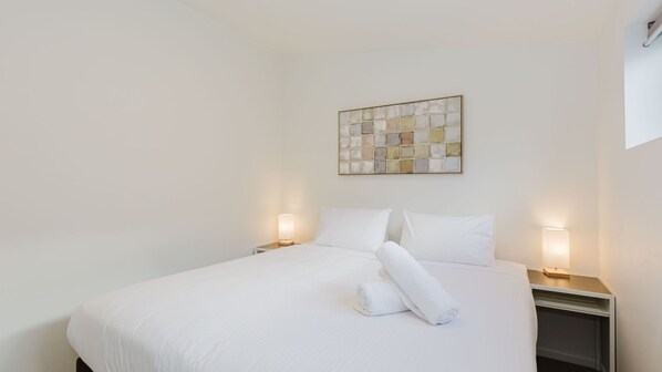 2 bedrooms, bed sheets