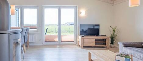 TV, fireplace, DVD player