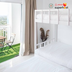 2 habitaciones, tabla de planchar con plancha, wifi y ropa de cama 