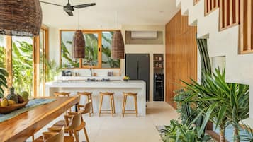 Villa, 2 Bedrooms | Private kitchen | Fridge, stovetop, coffee/tea maker, electric kettle