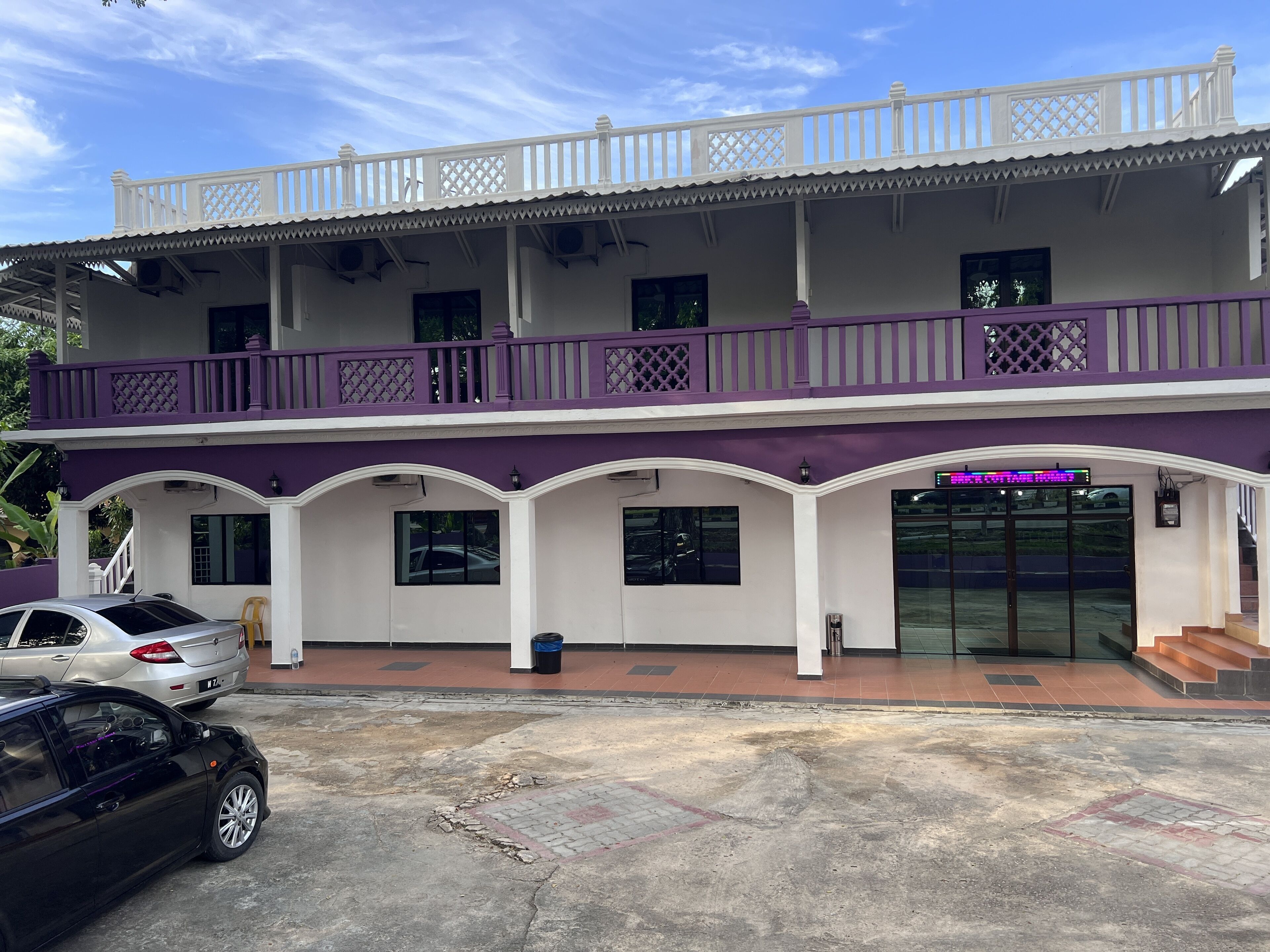 Majoituspaikan julkisivu