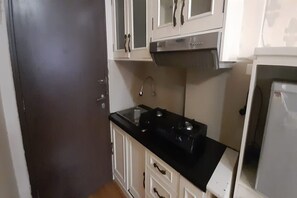 Habitación Deluxe doble | Cocina básica privada