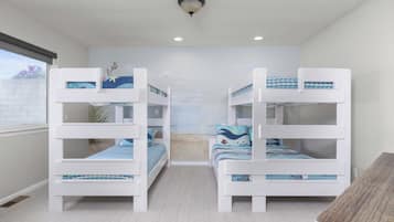 4 bedrooms, iron/ironing board, free WiFi, bed sheets