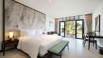 Bungalow, 1 King-Bett, Gartenblick | Minibar, Zimmersafe, Schreibtisch, Verdunkelungsvorhänge