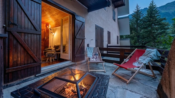 Apartemen Bulan Madu, 1 kamar tidur, teras (Chaberton Romantic Retreat Ski In Ski) | Teras/patio