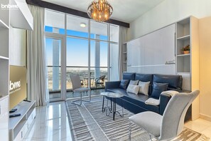 Deluxe Studio | Premium bedding, in-room safe, iron/ironing board, free WiFi - bnbme | Bayz by Danube | STUDIO (Dubai)