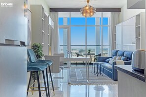 Estúdio luxo | 1 quarto, roupas de cama premium, cofres nos quartos