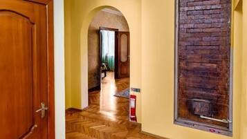 Shower, hair dryer, slippers, bidet