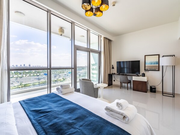 Lägenhet Deluxe | 1 sovrum, värdeförvaringsskåp på rummet och gratis wi-fi