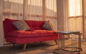 Living area - Taganga Beachfront Apartment with rooftop Pool (Santa Marta)