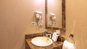 Hair dryer, slippers