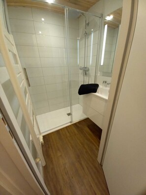 Shower, hair dryer, towels, toilet paper - Gîte le Tilleul (Saint-Martin-en-Vercors)