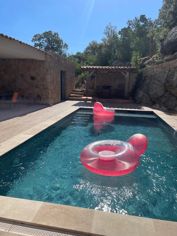 Una piscina riscaldata
