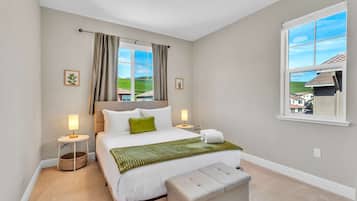 5 bedrooms, iron/ironing board, travel crib, WiFi