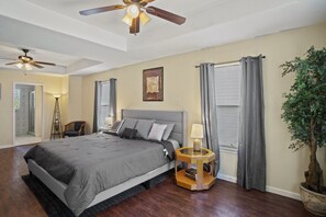 5 bedrooms, iron/ironing board, travel cot, WiFi