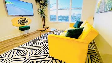 Smart TV, video games, books, stereo