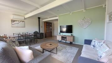 Fernseher, Kamin, Videospiele, DVD-Player