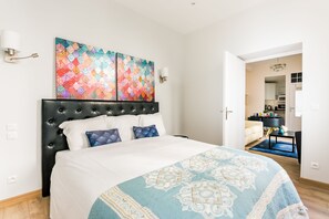 1 室のベッドルーム、アイロン / アイロン台、WiFi、ベッドシーツ