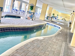 Indoor pool, outdoor pool - Oceanfront Condo, Balcony, Pools, Beach Access, Walk to Restaurants & Boardwalk (Myrtle Beach)