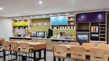 Gratis frukost med självservering varje dag