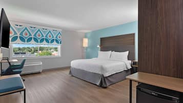 Hypo-allergenic bedding, desk, blackout curtains, iron/ironing board