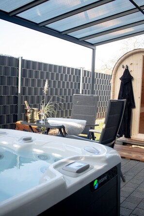 Terrace/patio - Spa Cottage Serenity Chalet (Rittersdorf)