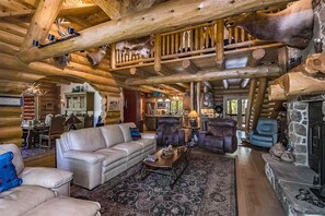 TV, lareira, DVD player