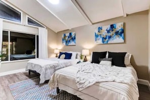3 chambres, fer et planche Ă repasser, Wi-Fi, draps fournis