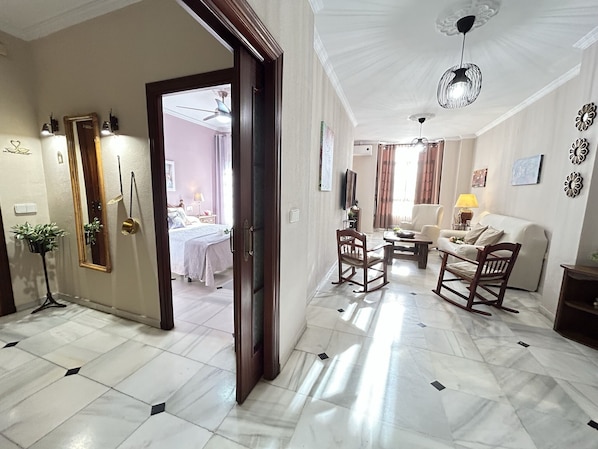 3 bedrooms, iron/ironing board, travel cot, WiFi