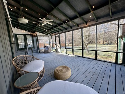 Spacious river front home located on the beautiful Clinch River. Unique! Clean!