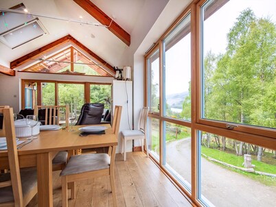 The setting up Strathconon with loch and hill views is truly spectacular.