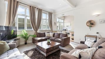 Smart TV, books, music library, video library