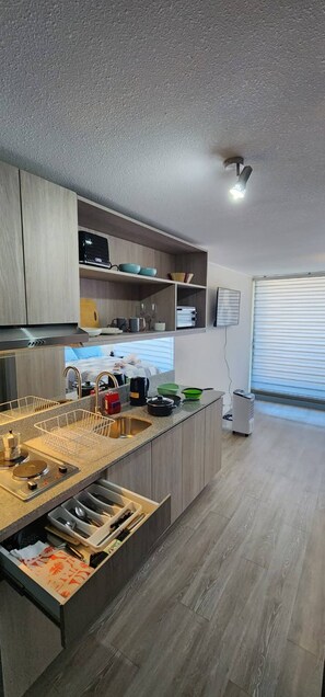 Apartment, 1 Bedroom, Balcony | Private kitchen - Hermoso Depto En Casco Histórico (Santiago)