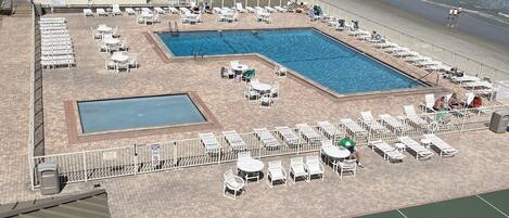Piscina externa, piscina aquecida