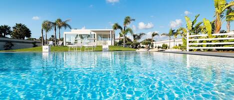 A heated pool