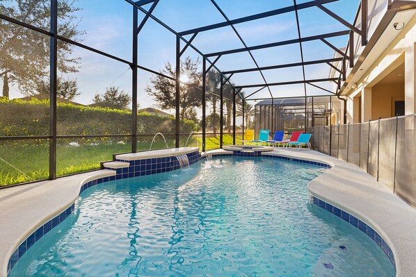 A heated pool - Exclusive Bowling Alley Home, Orlando Mansion 6225 (Orlando)