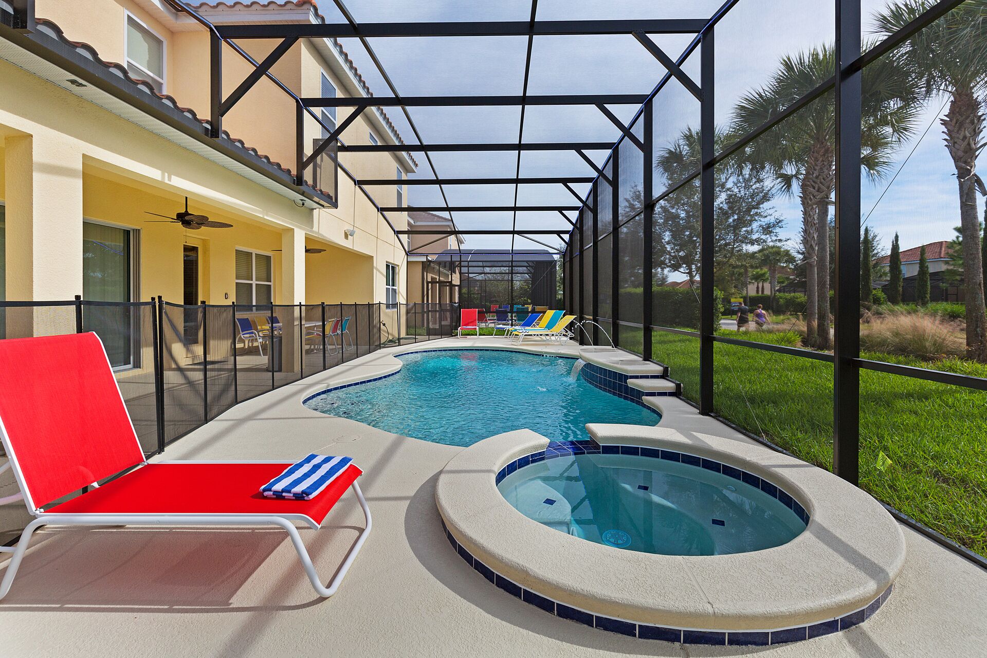 Una piscina riscaldata