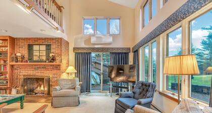 Golf Course Views! Cozy Fireplace | Coach Road 14B
