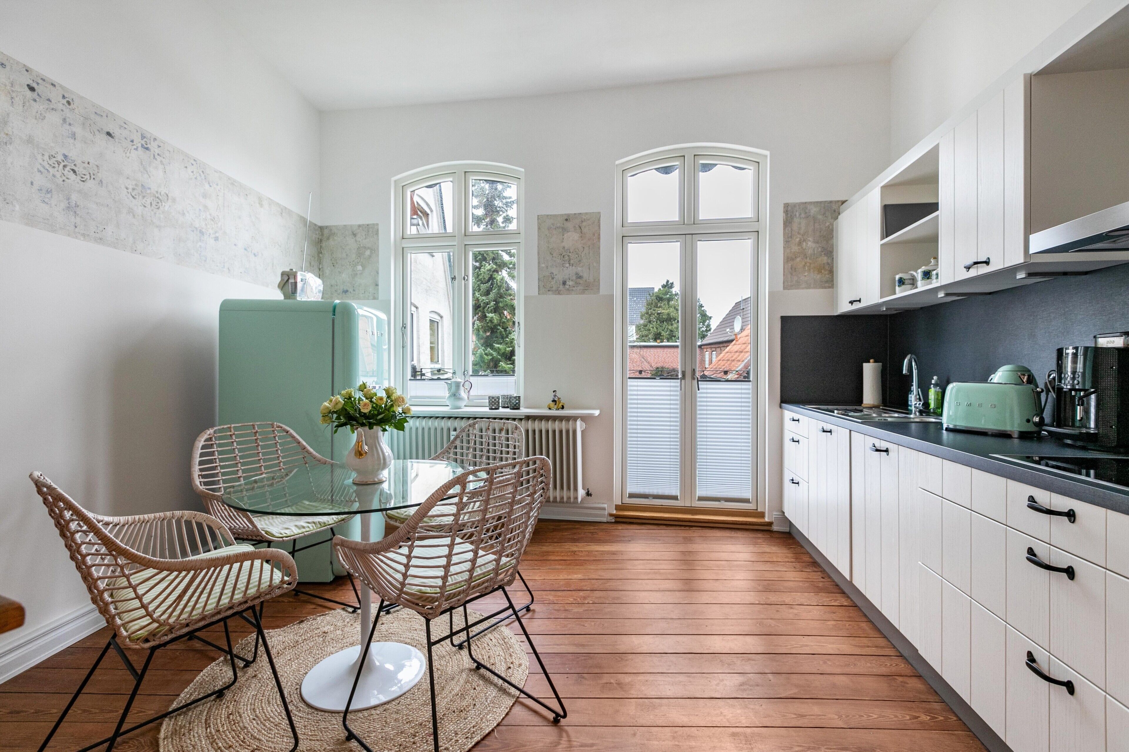 Kühlschrank, Ofen, Herdplatte, Geschirrspüler