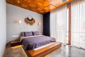 Villa | 1 soverom, safe på rommet, skrivebord og skrivebord for bærbar PC